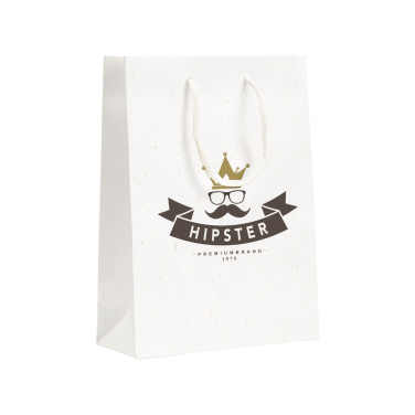 Logo trade firmakingi pilt: Õlgkiududega taaskasutatud Leaf It Bag (180 g/m²) M